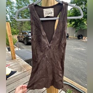 Mixed Fabric 90s Tank
